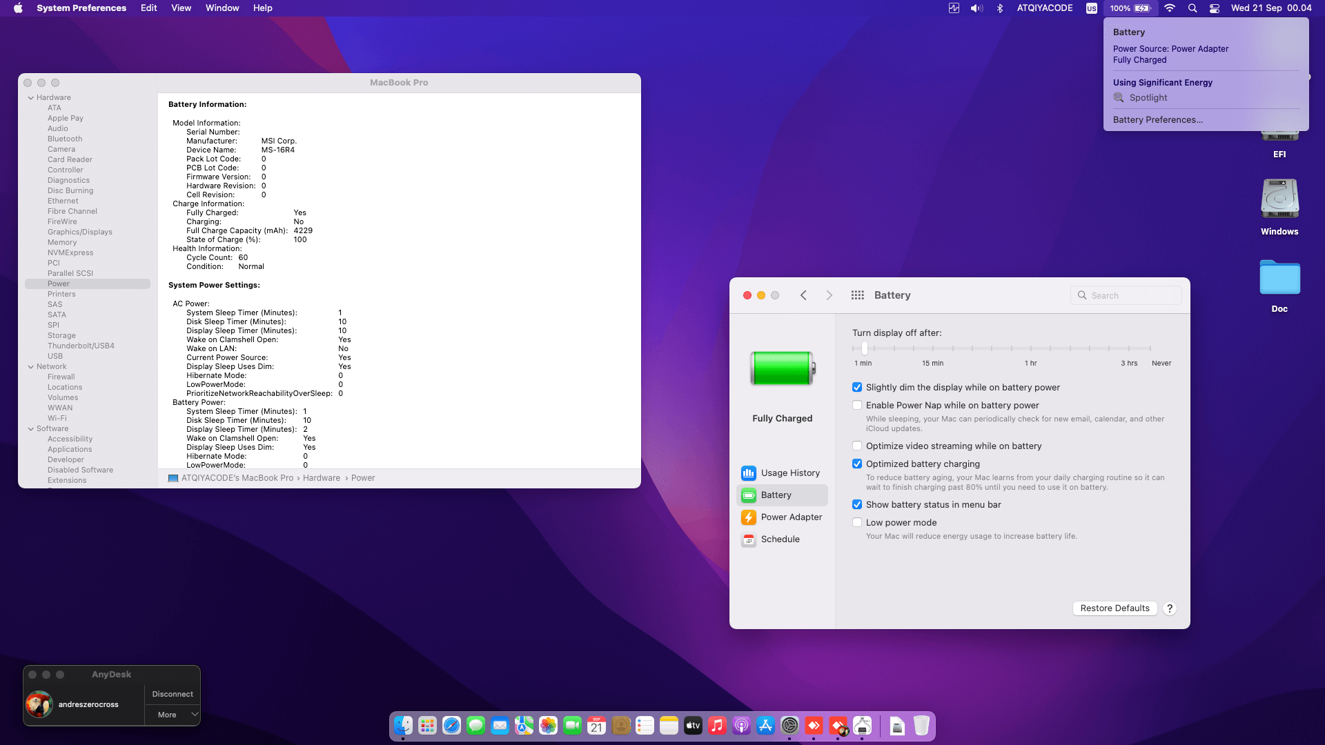 MSI Gaming GF63 Thin 10SCSR 677ID [CometLake   Intel UHD 630 + I2C]   OpenCore 7